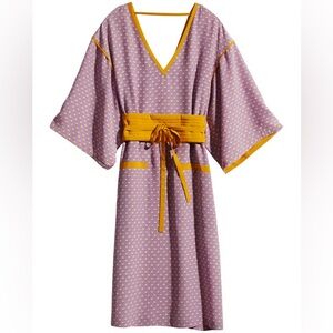 H&M Lavender and Yellow Asymmetrical Dress